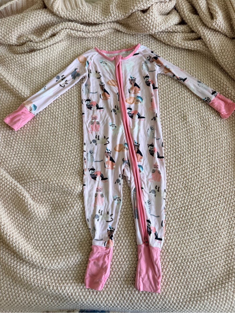 🐱 Little Sleepies Cat Zippy | 6–12M | EUC